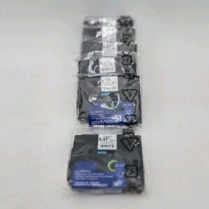 6 Pack Labelife White Laminated Label Tape 12mm x .47 for Brother‎ P Touch D600